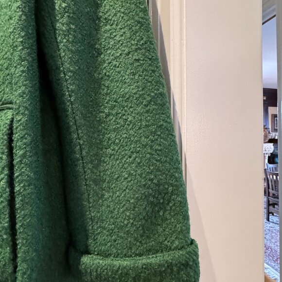 Green Boiled Wool Winter Weight Boden Coat Size 10 US - Picture 5 of 14